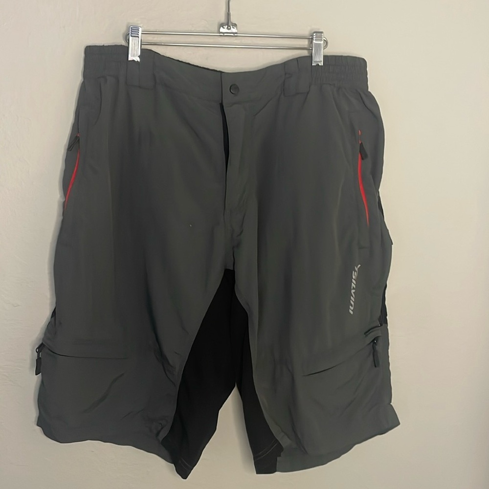 Silvini Men’s RANGO Mountain Bike Cycling Shorts Charcoal Loose Fit MP1616 4XL